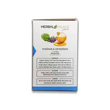 Herbal Palace Enginar-Devedikeni Bal-Bitki Karışımı 230 gr